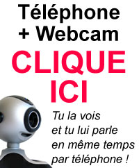 etudiante au tel en webcam